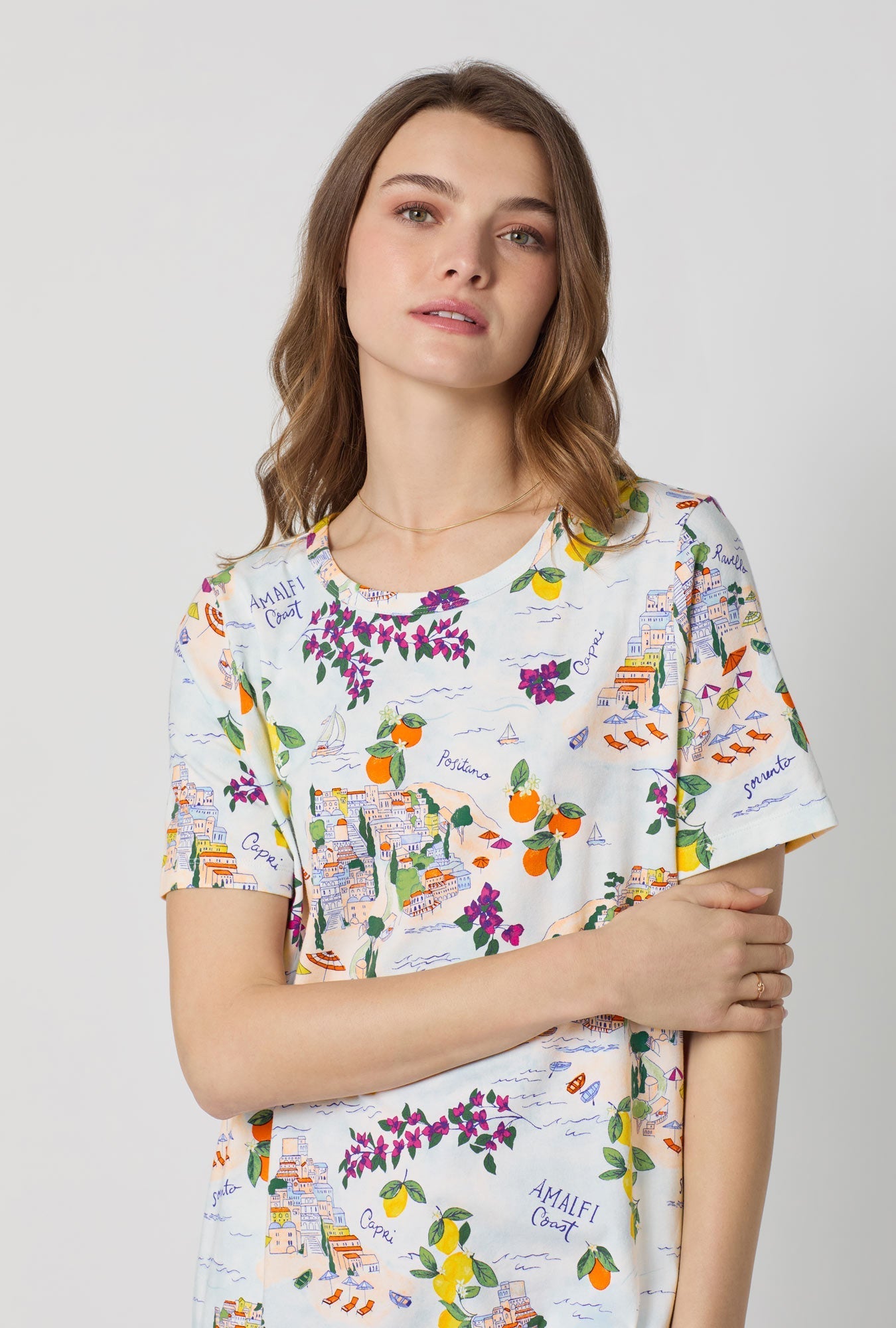 Bed Head Amalfi Escape Stretch Jersey T-Shirt Sleep Dress