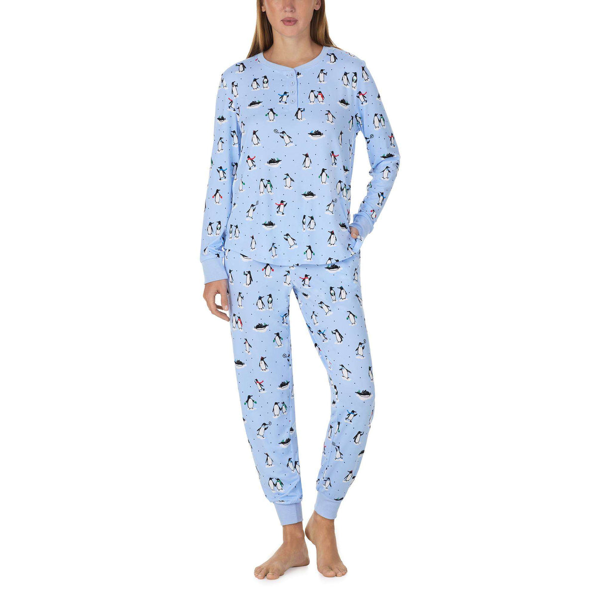 Kate Spade L/S Henley Jogger PJ Set