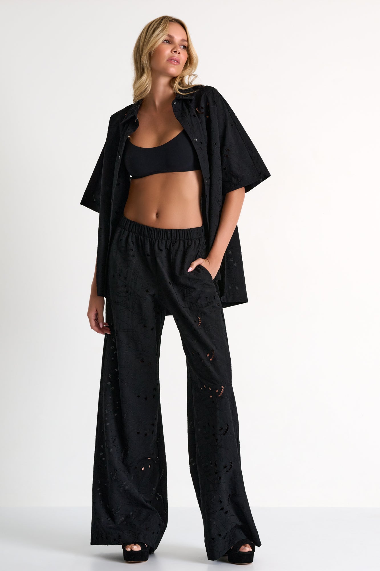Shan lightweight lace pants