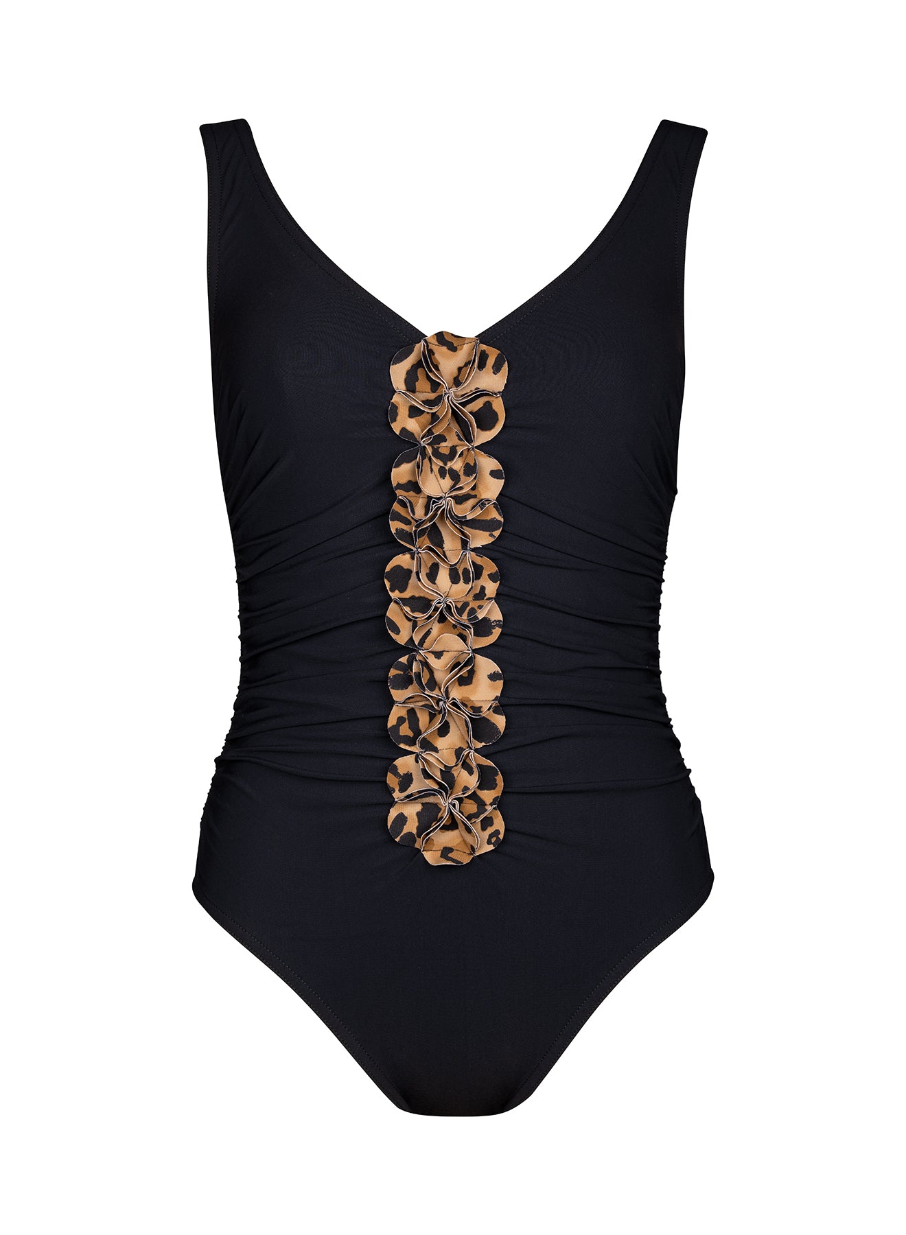 Karla Colletto Izzy V-Neck One Piece with High Back