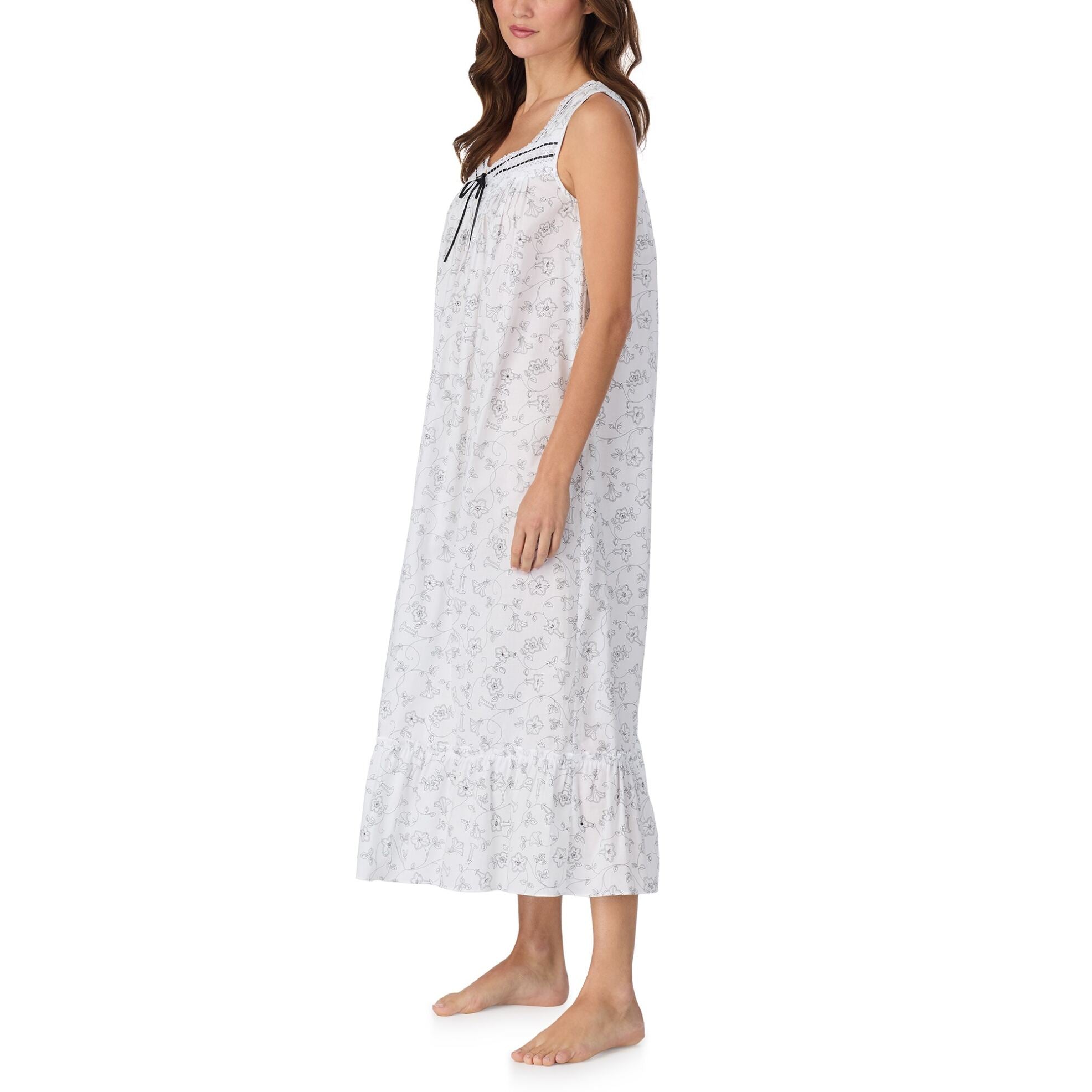 Eileen West 100% Cotton Lawn "The Eileen" 50" S/L Ballet Nightgown