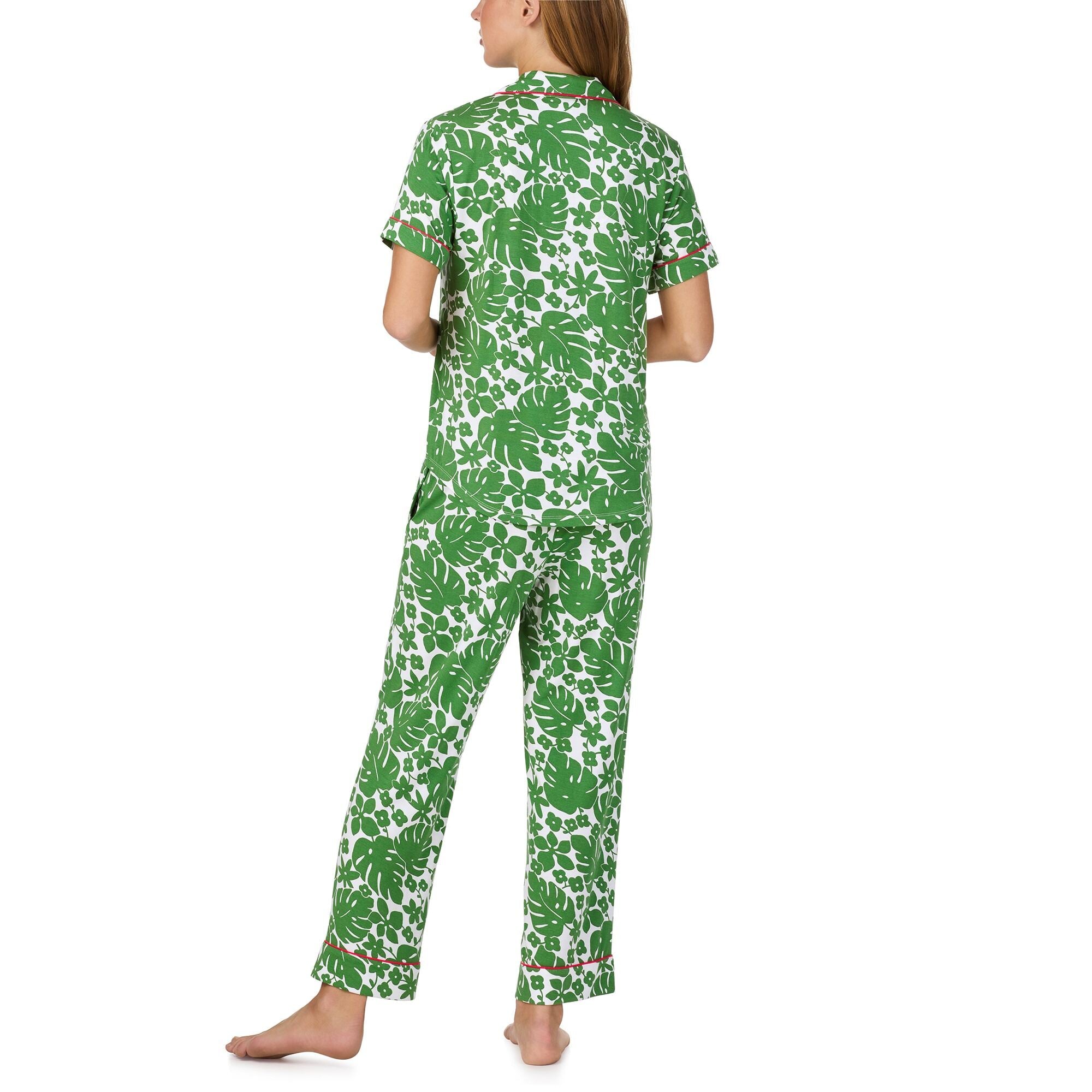 Kate Spade Modal Jersey S/S Notch Crop PJ Set