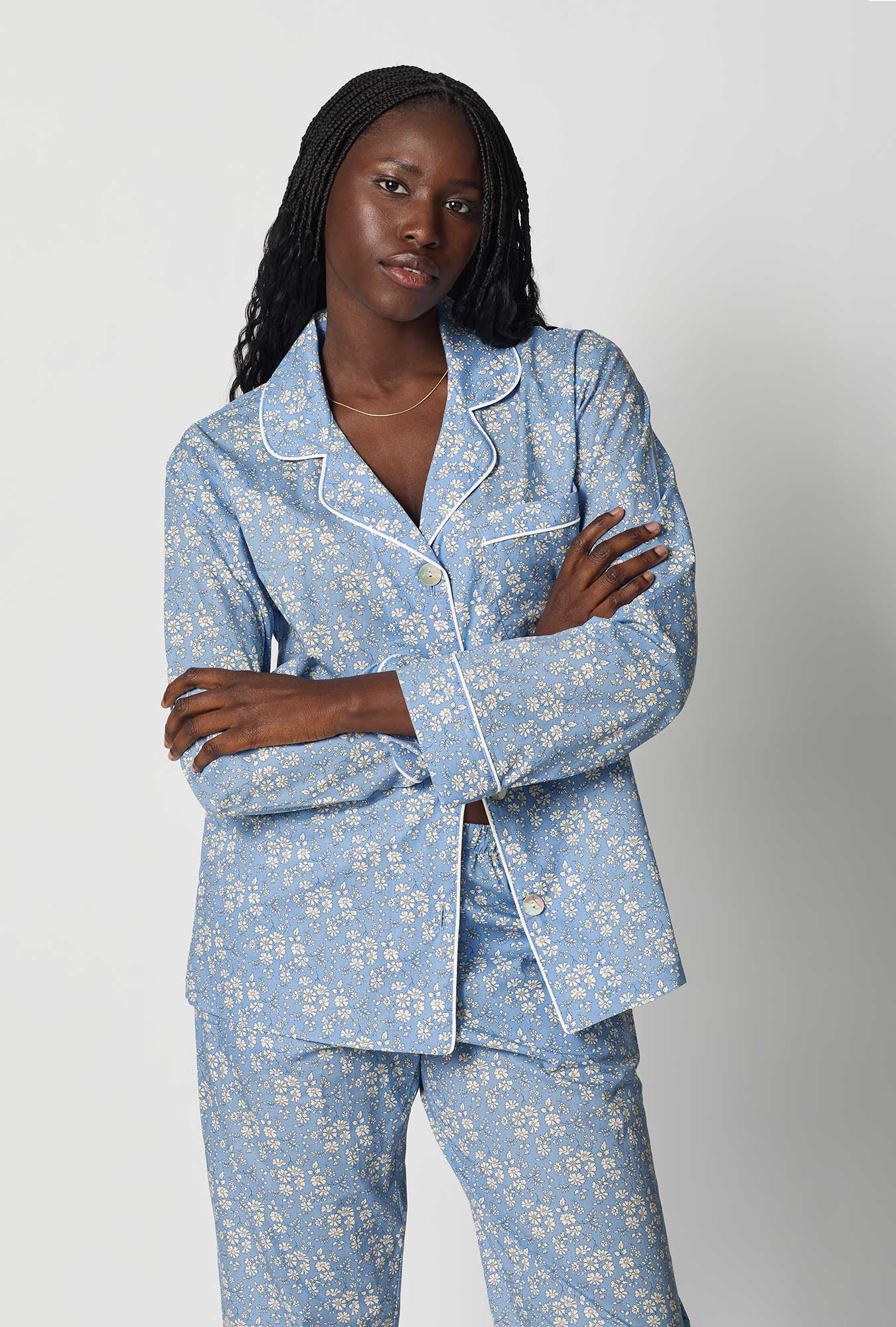 Bed Head Capel L/S Classic Woven Tana Lawn® PJ Set Made With Liberty Fabric