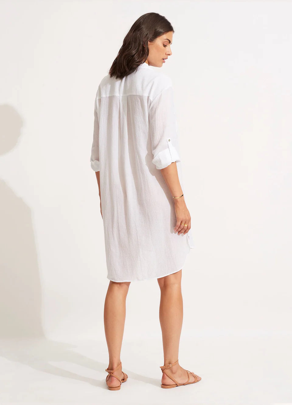 Seafolly Beach Basics Crinkle Twill Beach Shirt