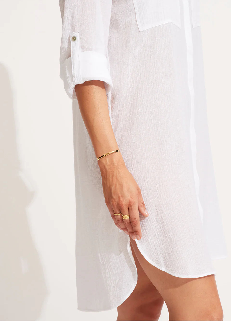 Seafolly Beach Basics Crinkle Twill Beach Shirt