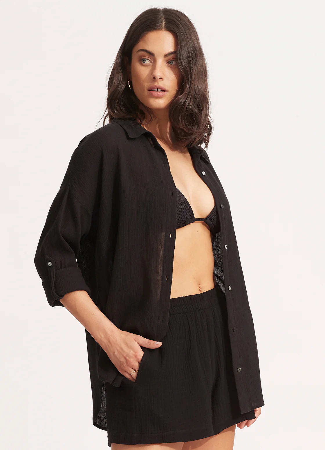 Seafolly Beach Edit Classic Beach Shirt