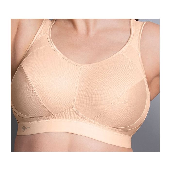 comfortable high-impact nude sports bra by Anita