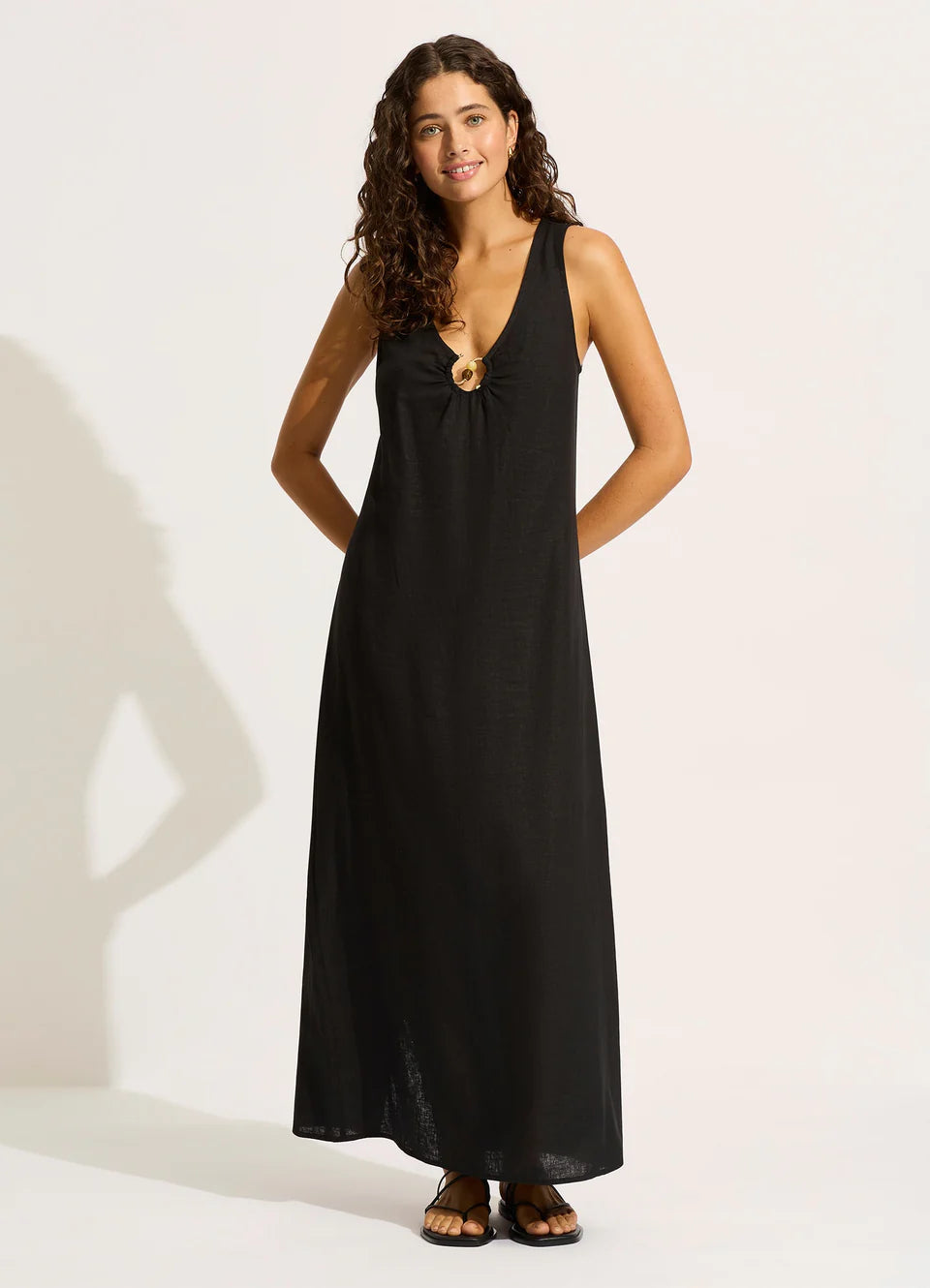 Seafolly Palermo Keyhole Front Maxi Dress