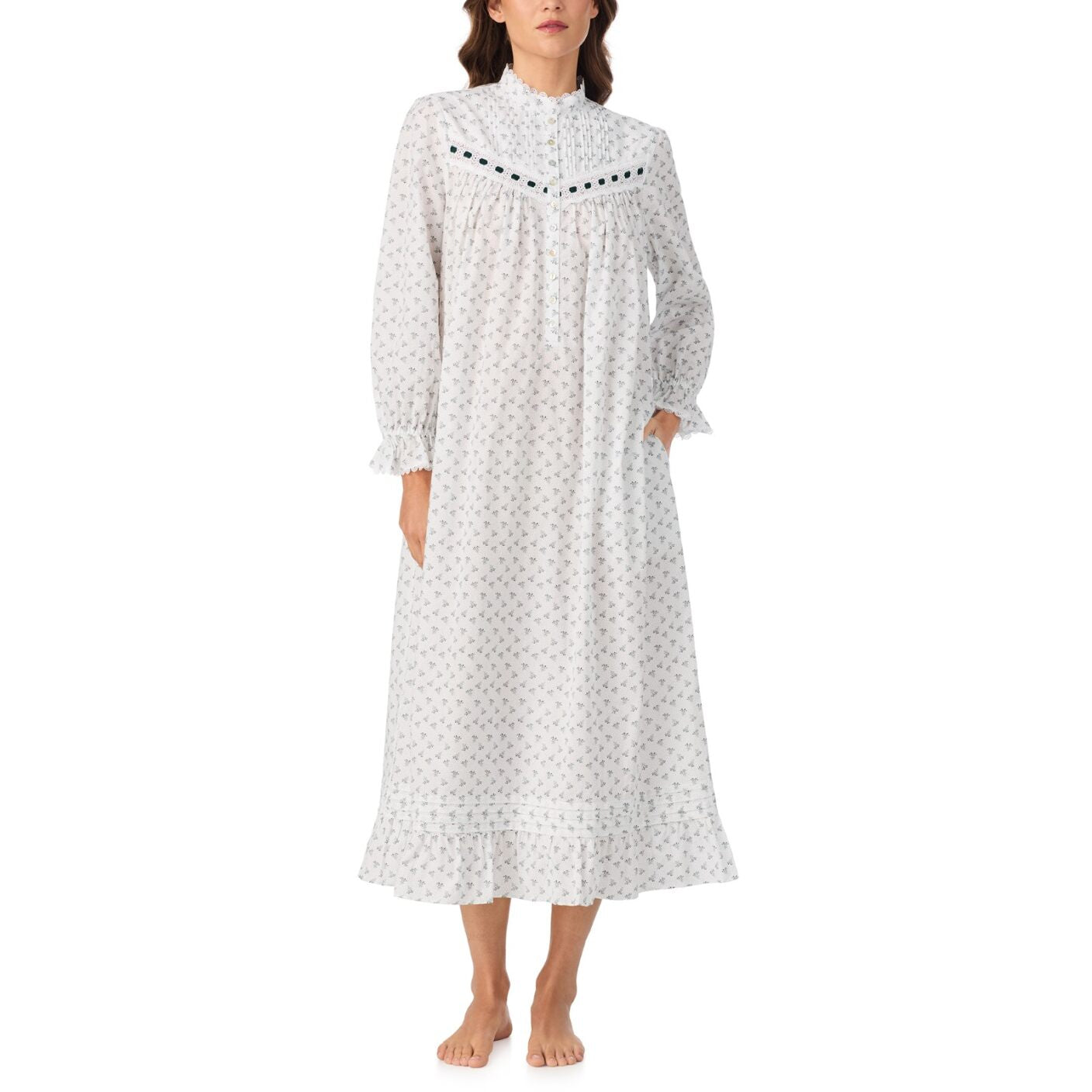 Eileen West 50" Highneck Nightgown