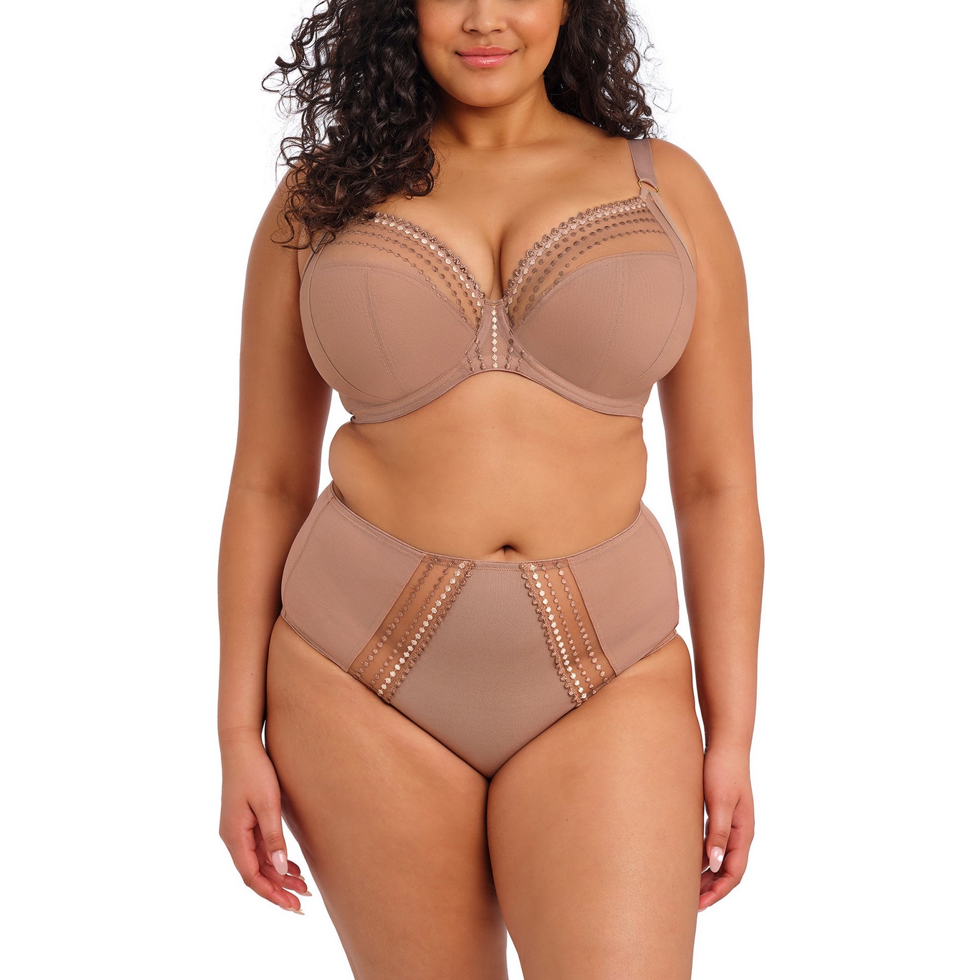 Elomi Matilda Underwire Plunge Bra - Praline
