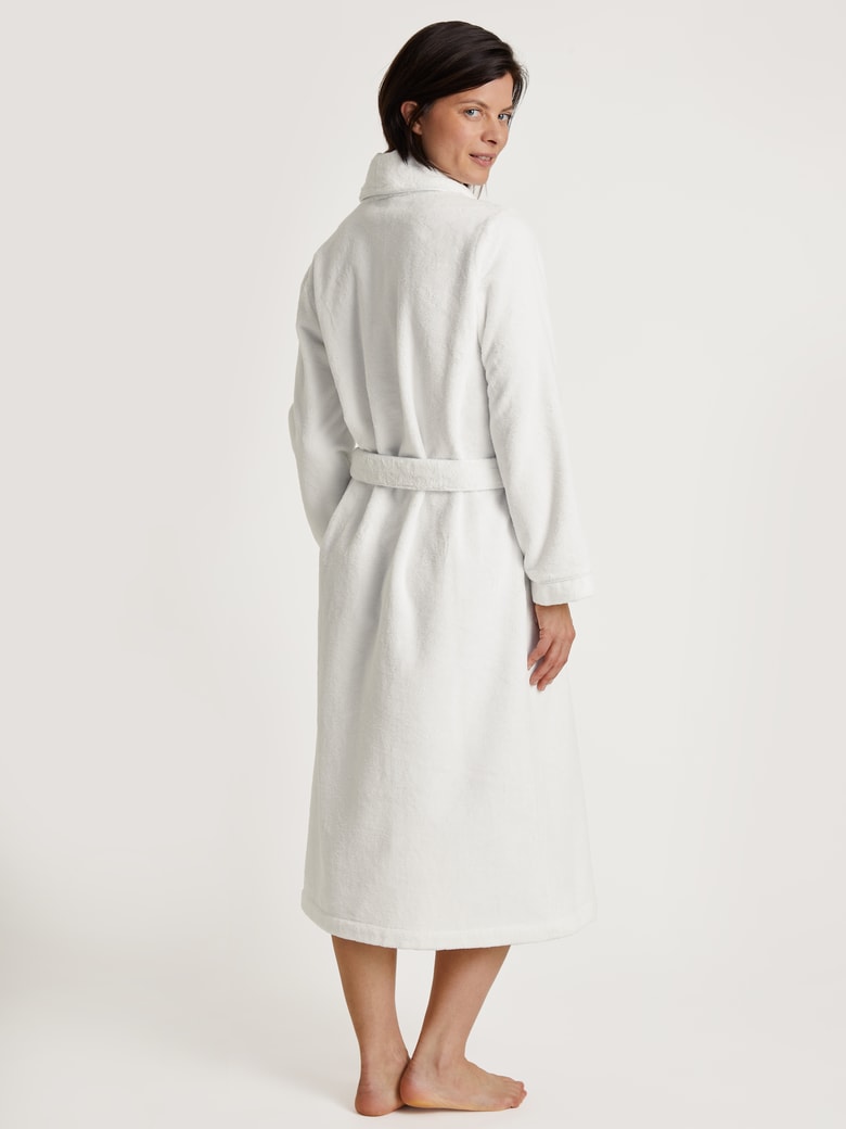 Soft and fluffy Calida bathrobe in kimono style