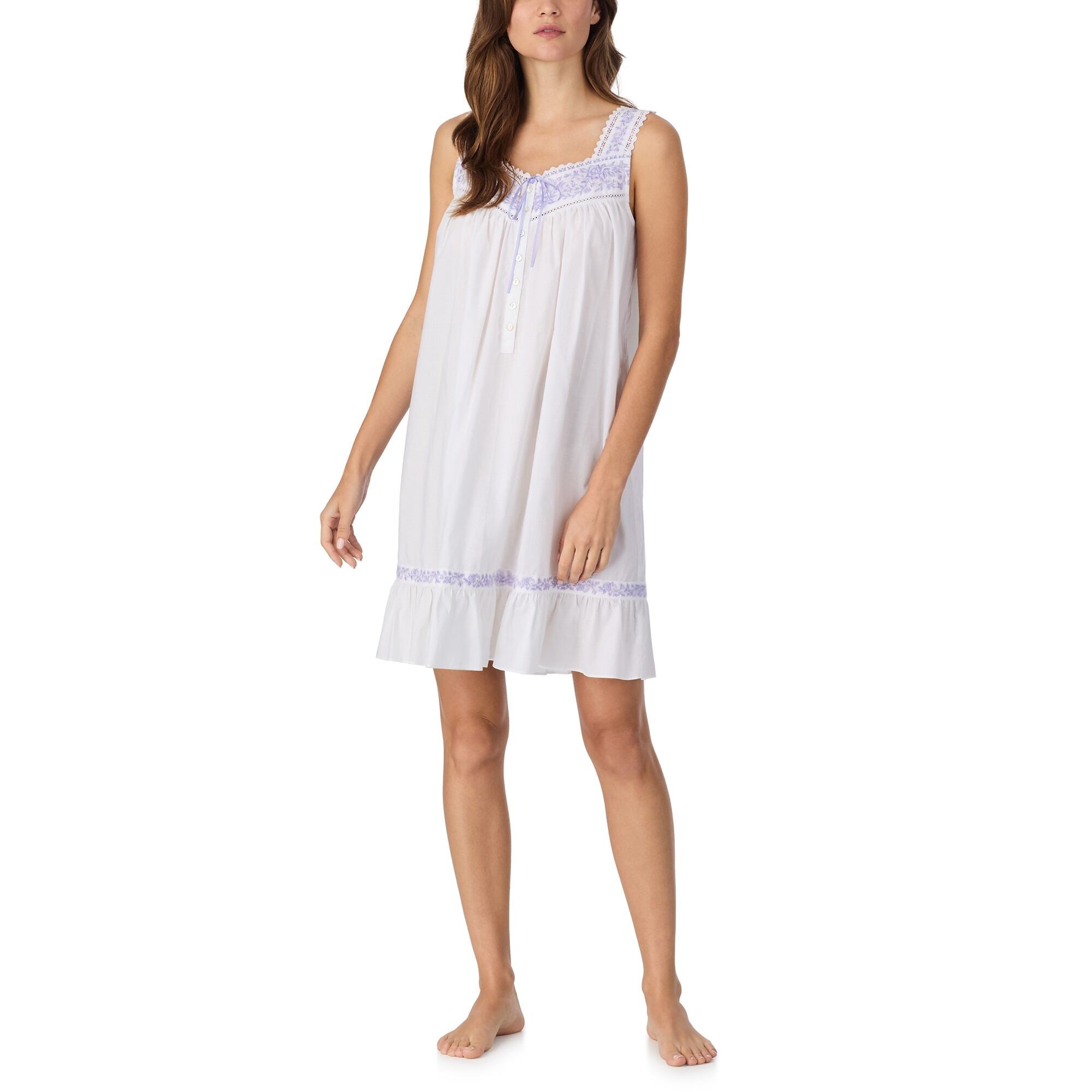 Eileen West Cotton Lawn Short S/L Chemise