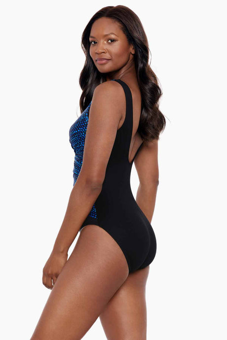 Miraclesuit Layered Escape One Piece in Dot Com