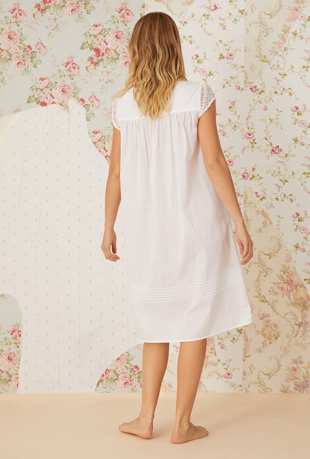 Eileen West 100% Cotton Woven Lawn 42" Waltz C/S Nightgown