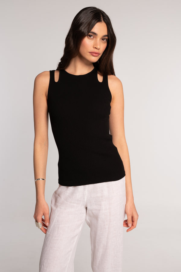 Oscalito ribbed cotton tank top