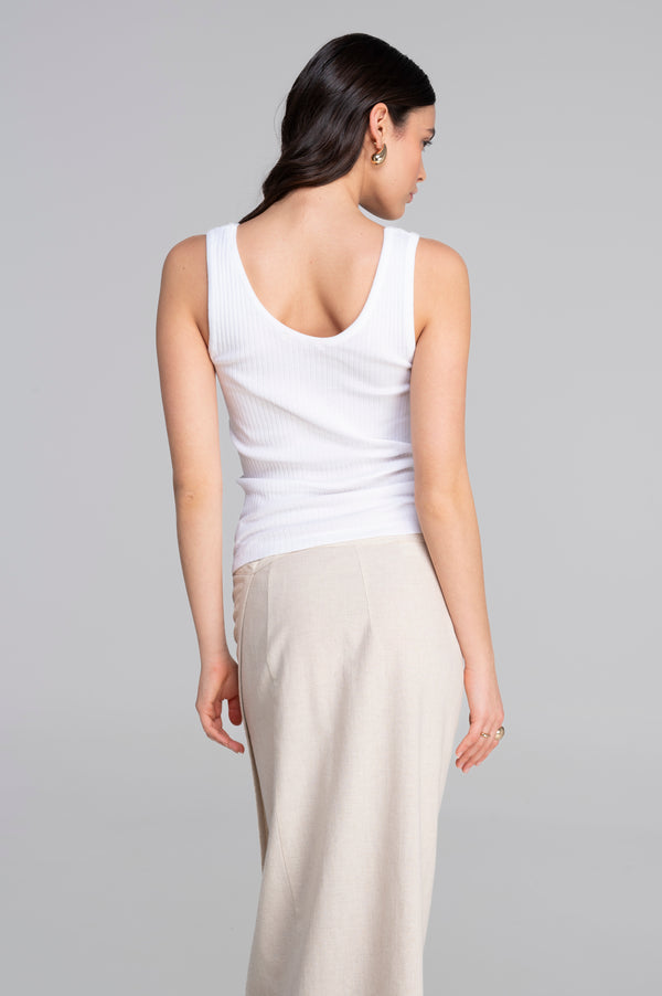 Oscalito 100% Cotton Tank Top- Scoop neckline