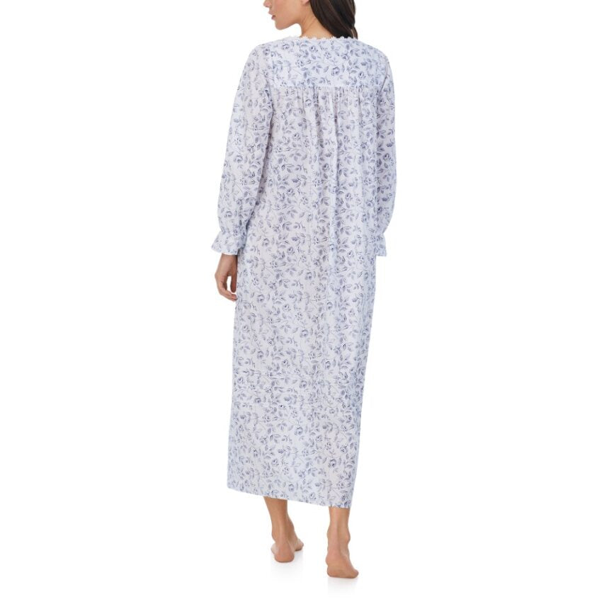 Eileen West Long Sleeve Floral Long Gown