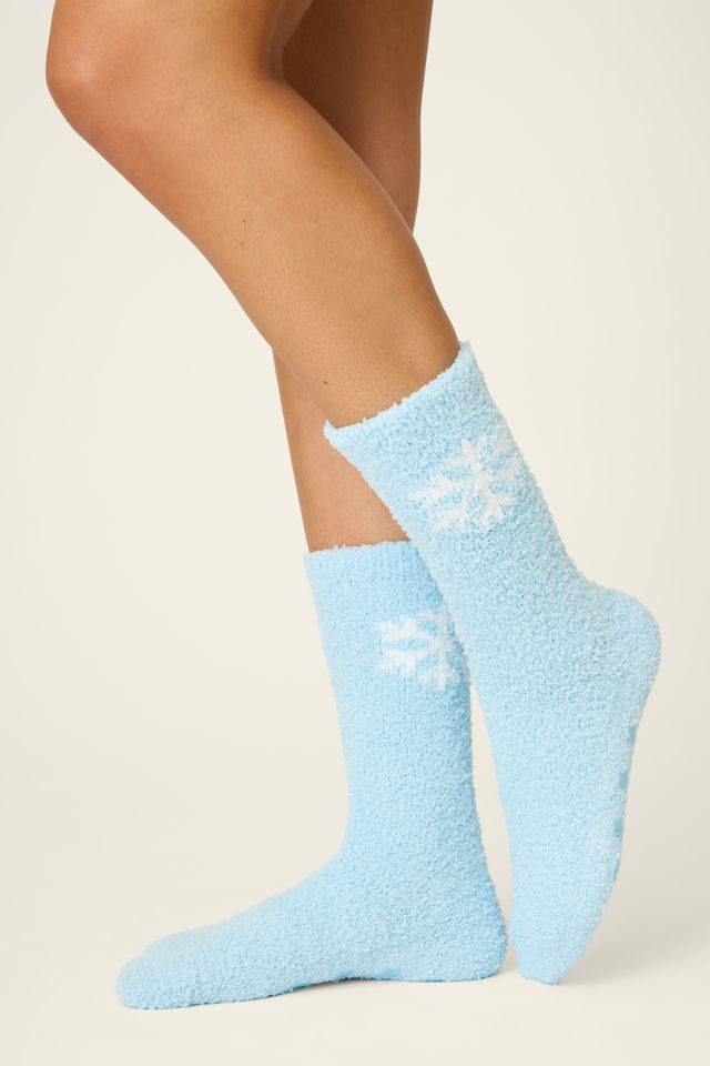 P.J. Salvage Winter Wonderland Cozy Sock - Blue