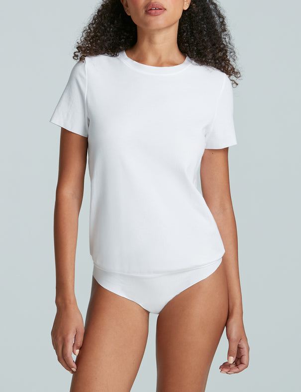 Commando cotton crewneck bodysuit