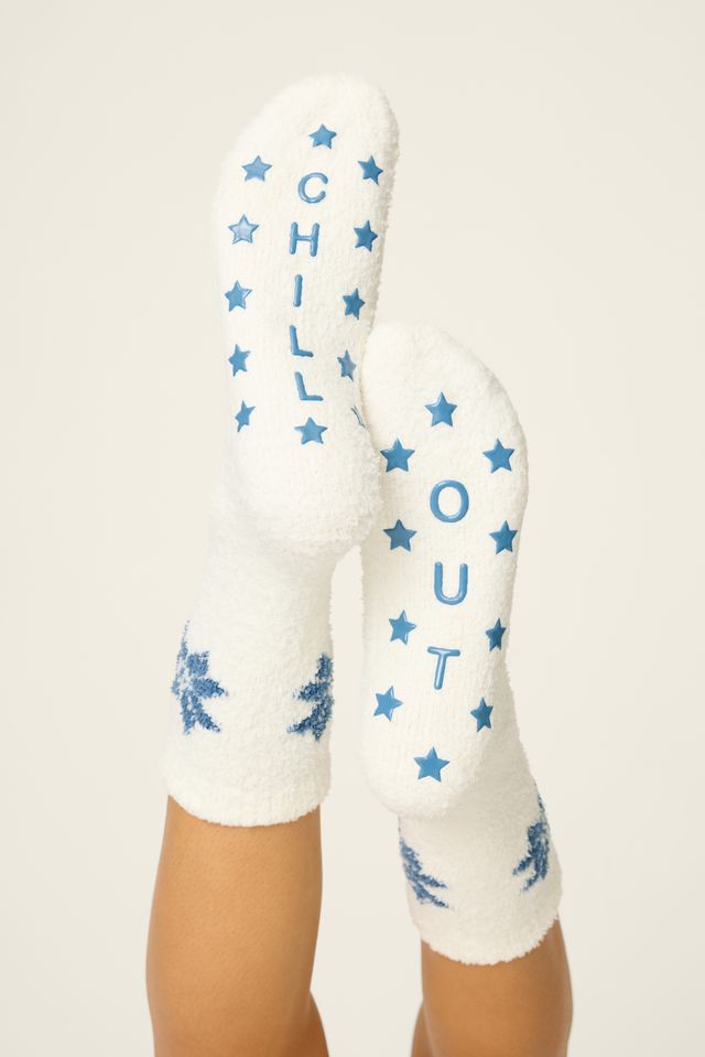 P.J. Salvage Chill Out Cozy Sock - Neutral