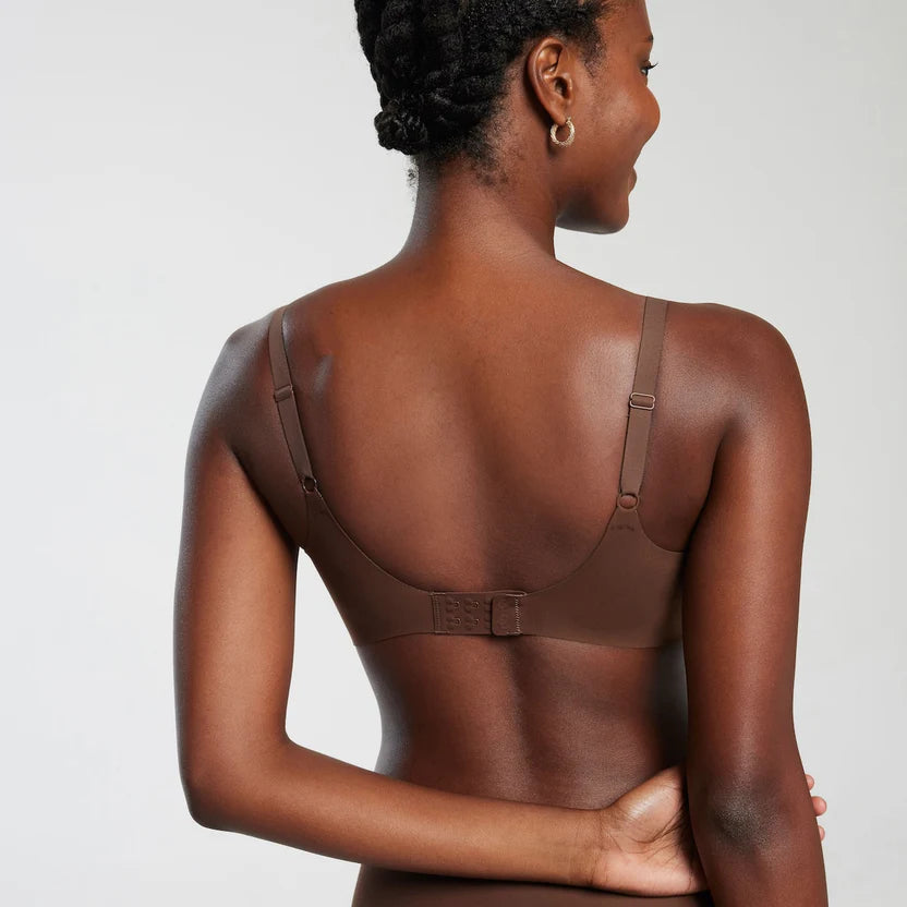 Comfort fit wireless plunge bra