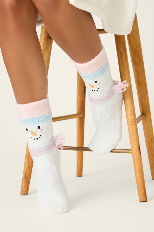 P.J. Salvage Holiday Cozies Cozy Sock - White