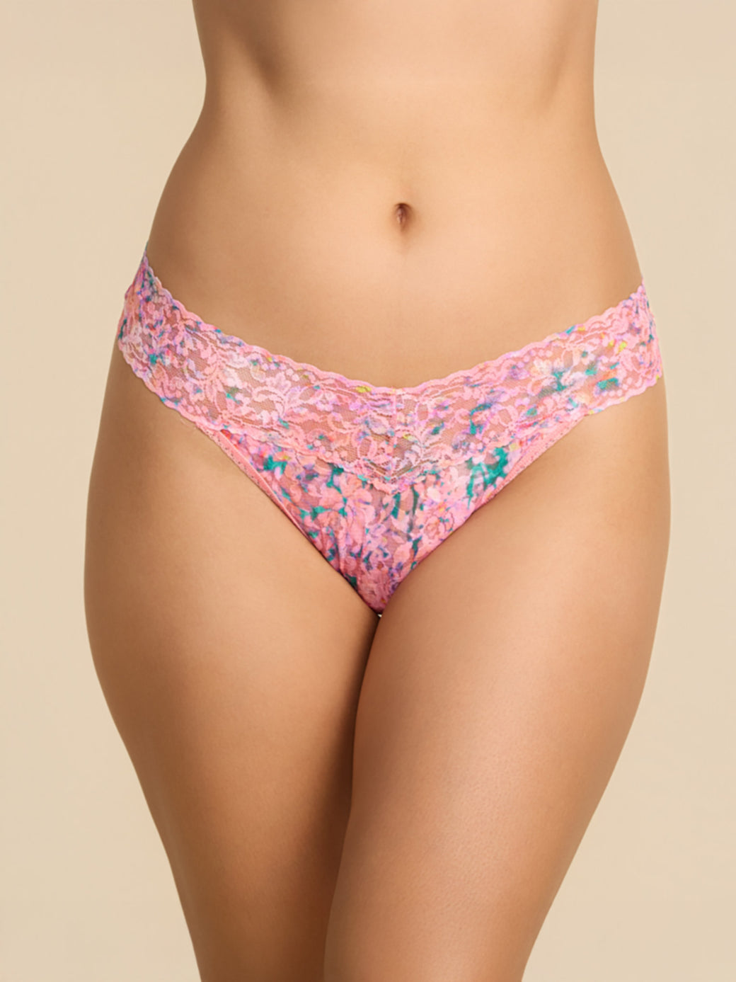 Hanky Panky Printed Signature Lace Original Rise Thong