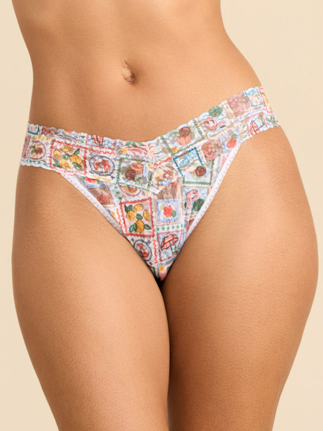 Hanky Panky Printed Signature Lace Original Rise Thong