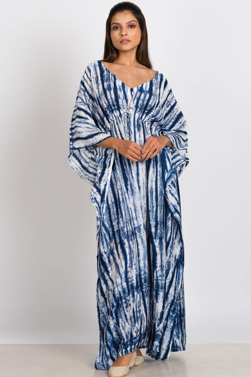 Sevya Handmade Shibori Caftan