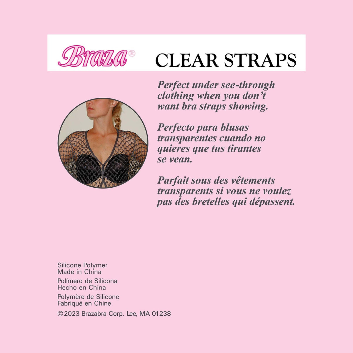 Braza's Narrow Clear Bra Straps