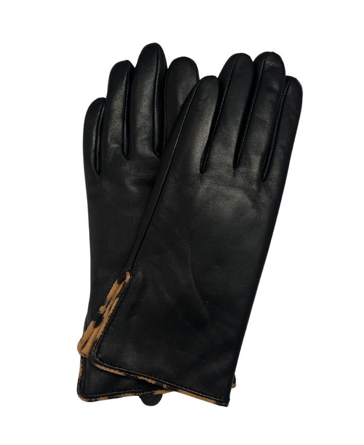 Leopard Detailed Genuine Leather Glove