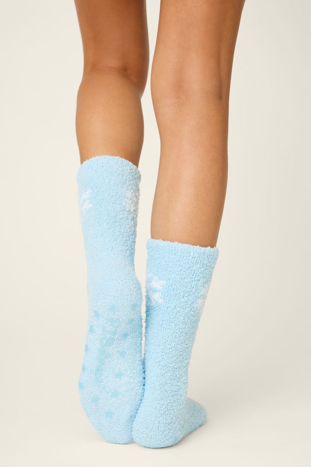 P.J. Salvage Winter Wonderland Cozy Sock - Blue