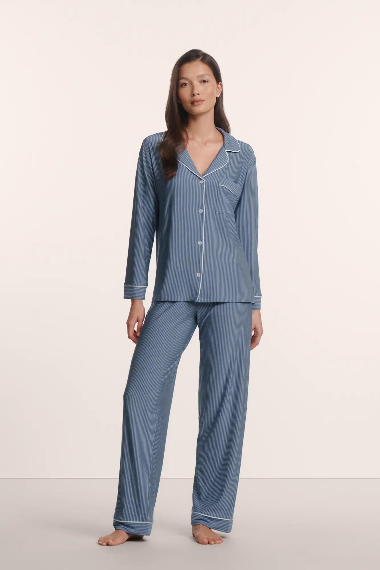 Eberjey Gisele Printed Long PJ Set