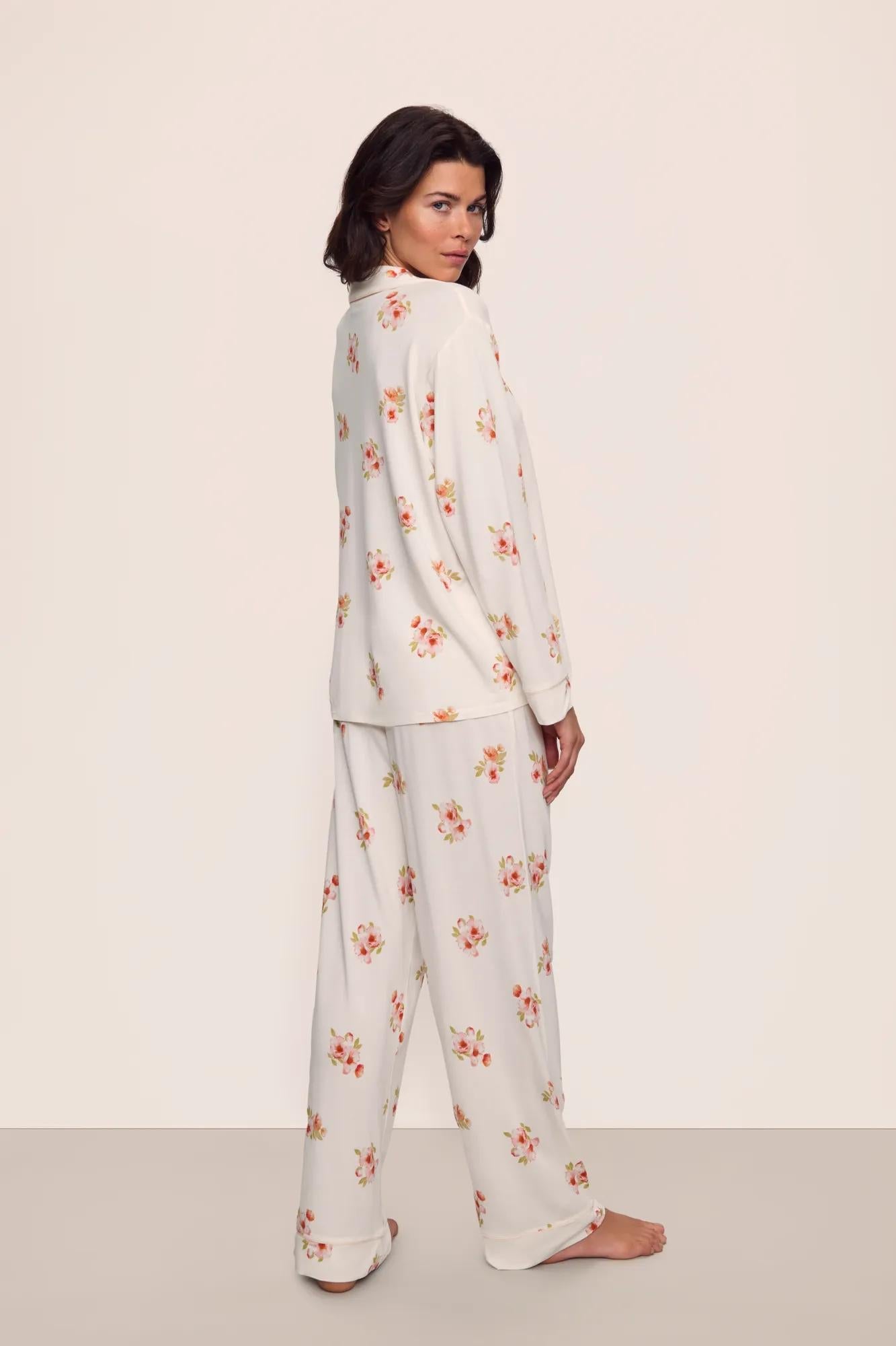 Eberjey Gisele Printed Long PJ Set