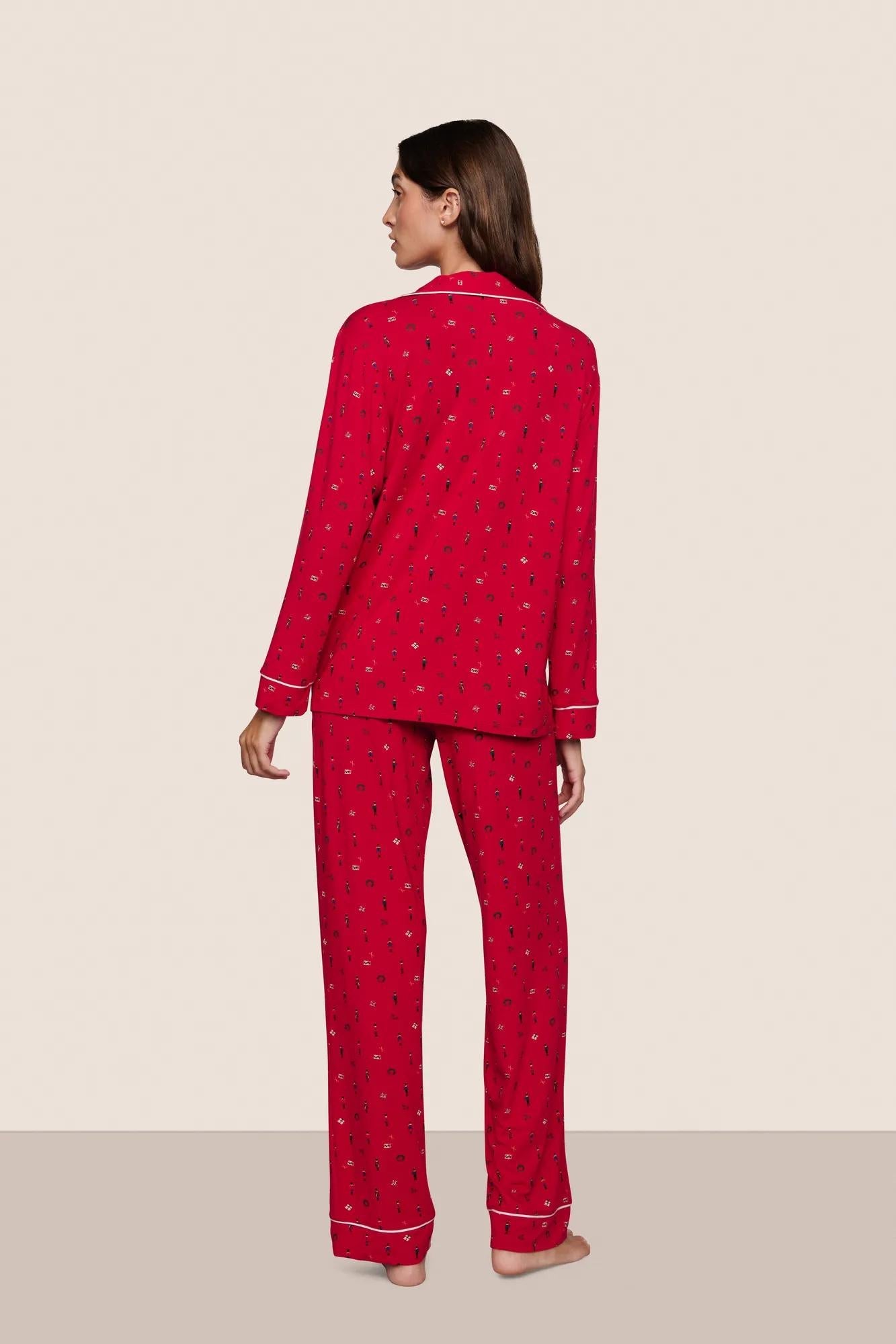 Eberjey Gisele Printed Long PJ Set