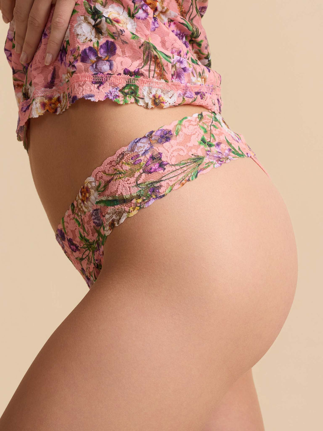 Hanky Panky Printed Signature Lace Original Rise Thong