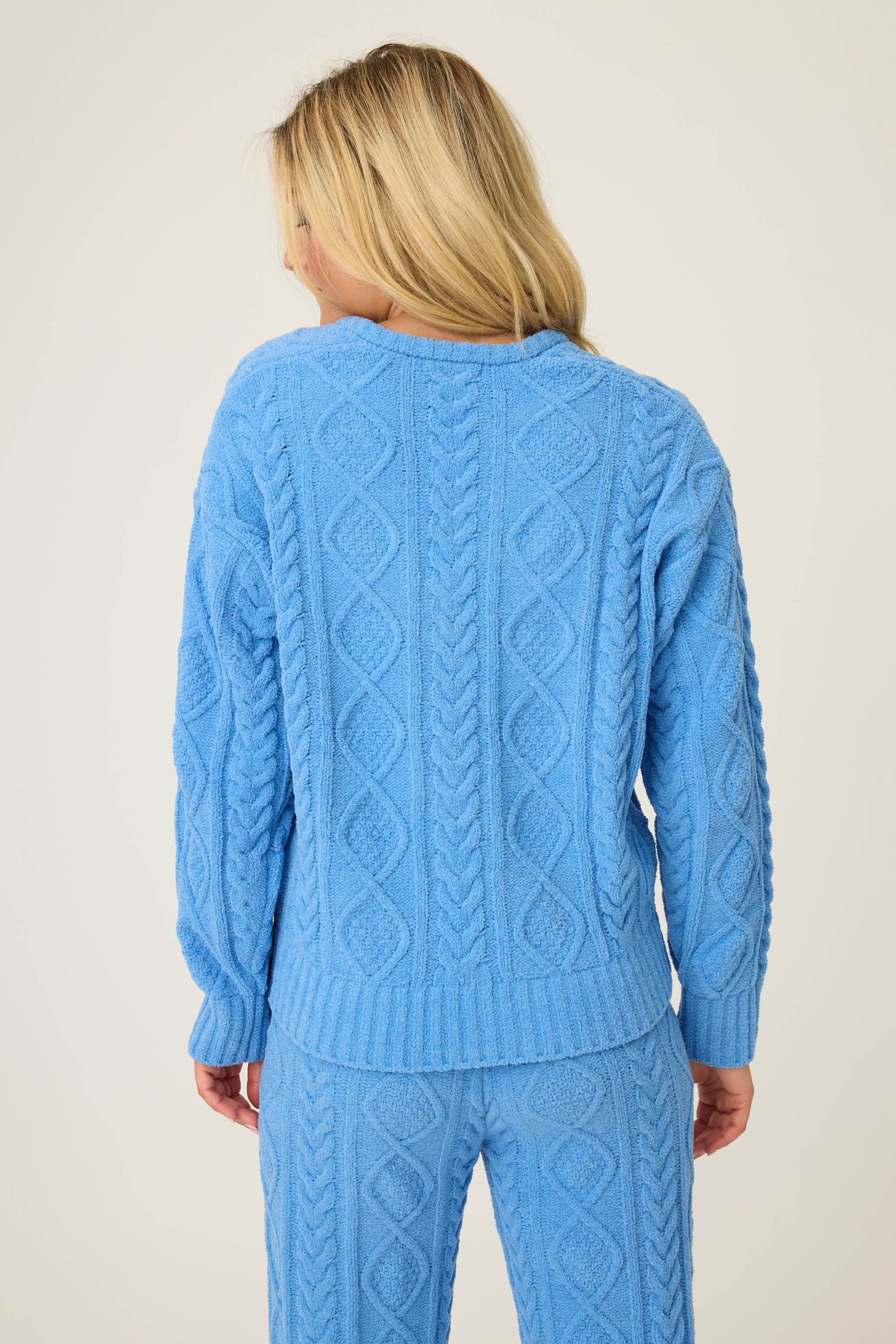 P.J. Salvage Cozy Chenille Cable Knit L/S Sweater