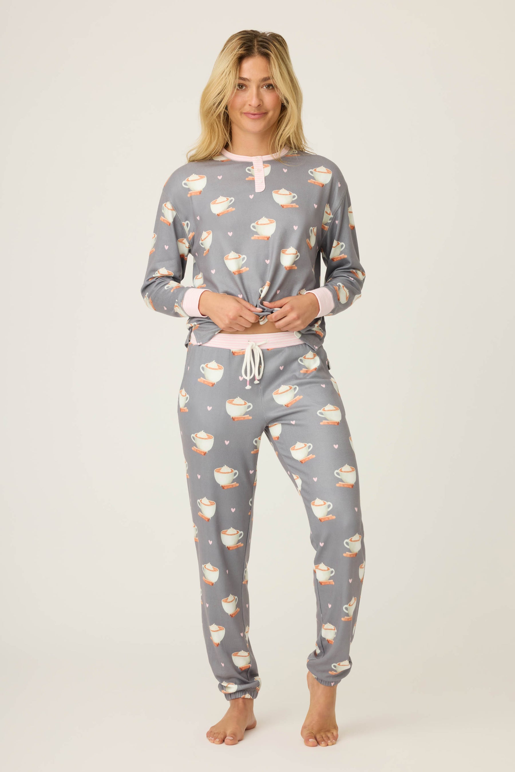 P.J. Salvage Love You A Latte Banded Pant