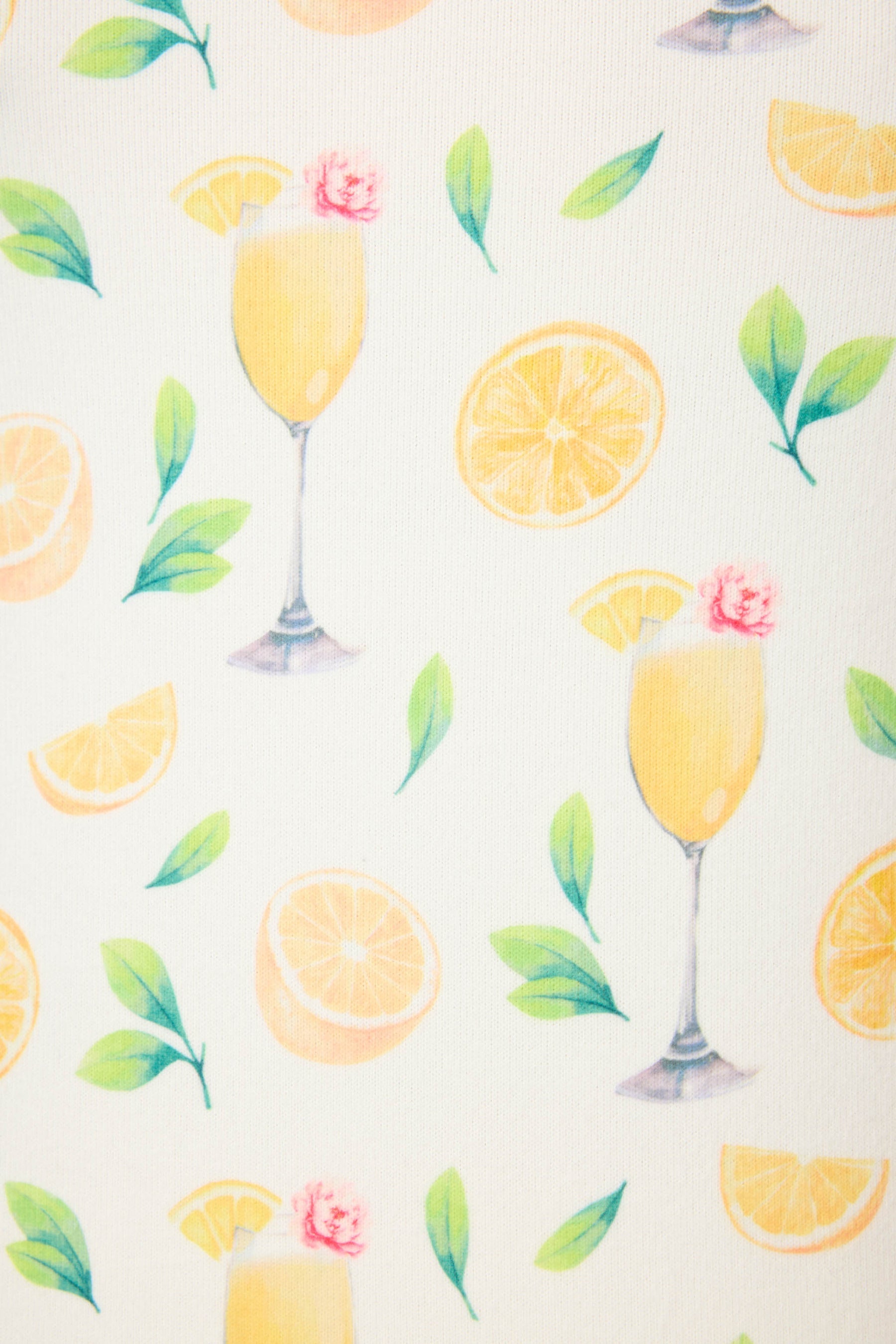 P.J. Salvage Mimosa Me Drink Print 3-piece PJ Set