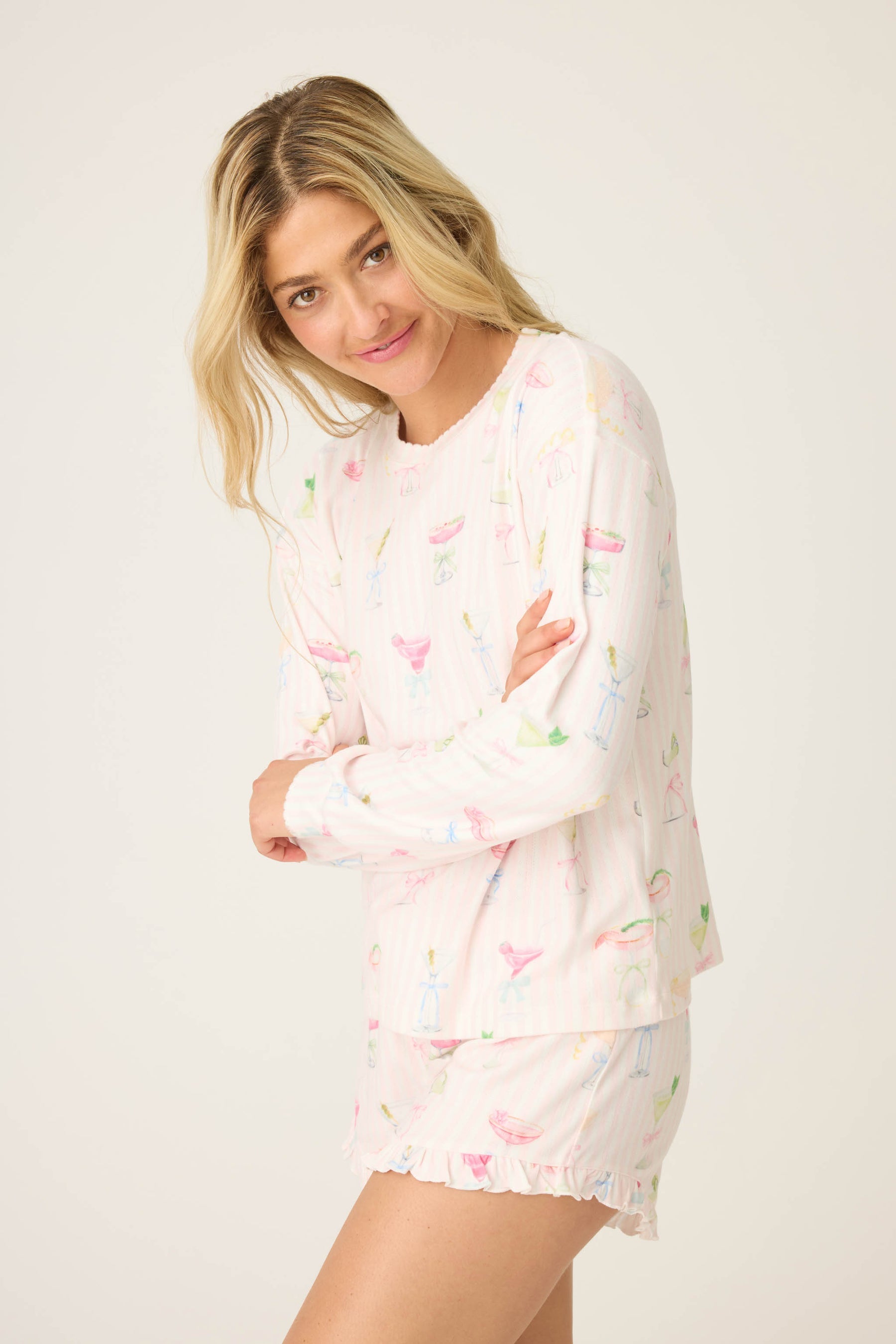 P.J. Salvage Pretty Punch Cocktail L/S Top