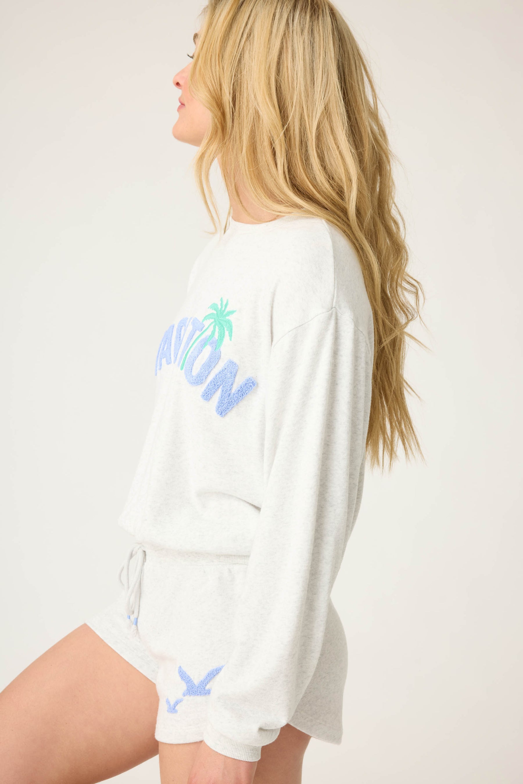 P.J. Salvage Vacay Vibes "Vacation" Long Sleeve Sweatshirt