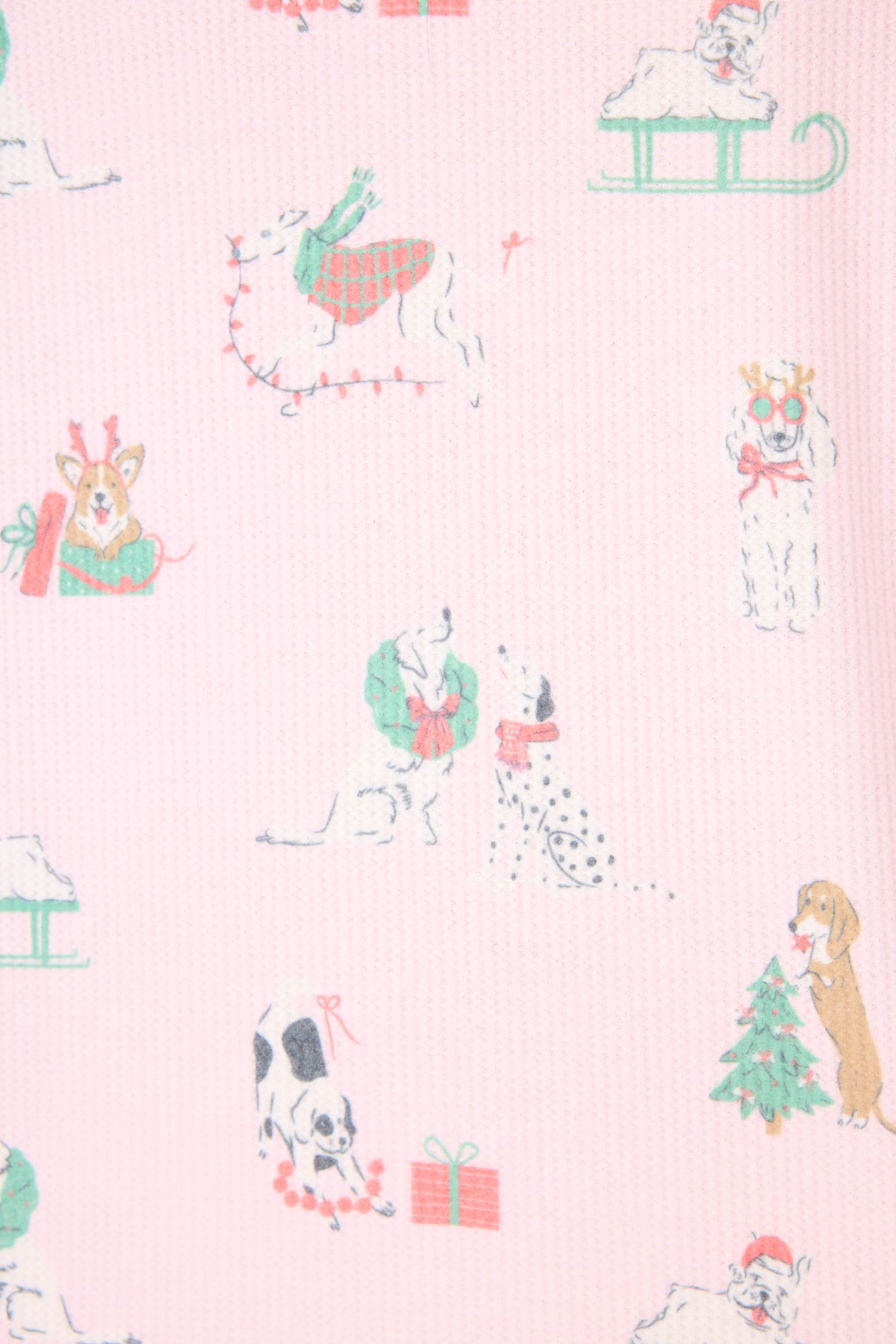P.J. Salvage Peace & Pawlidays Dog Print Pants Set