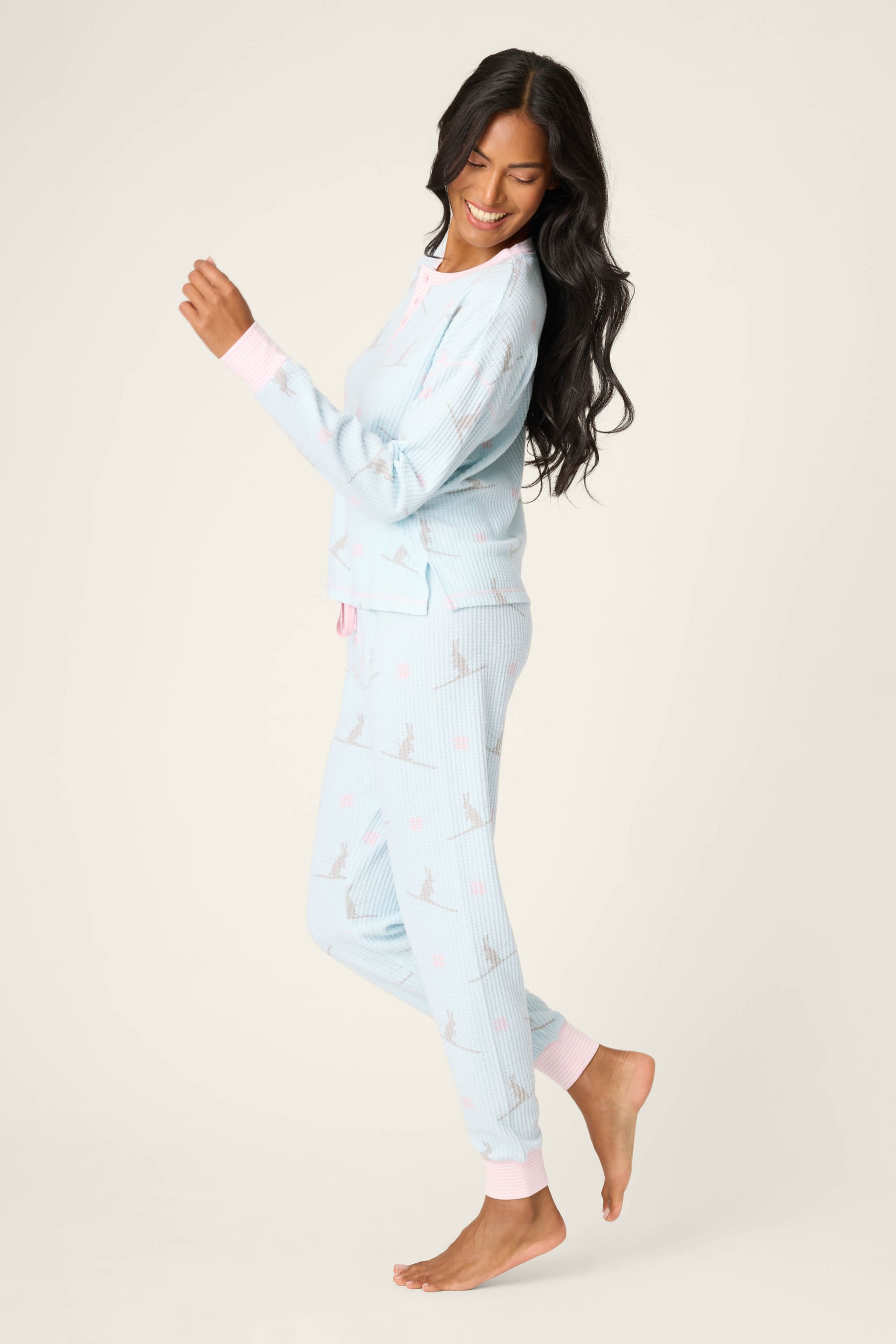 P.J. Salvage Ski Jammie Classics Ski Bunny PJ Set