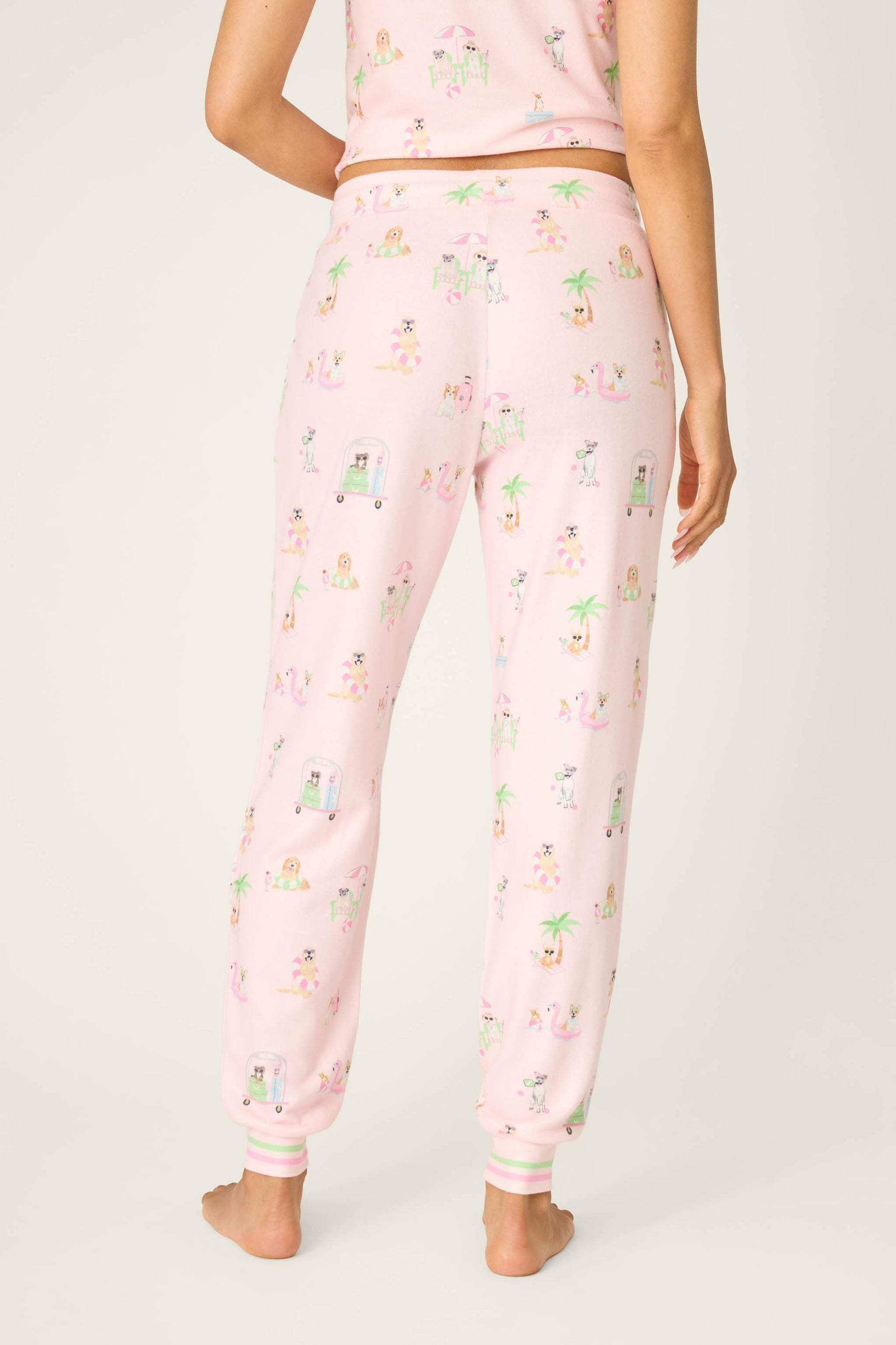 P.J. Salvage Pupcation Palms Sunnies & Sunshine Banded Pant