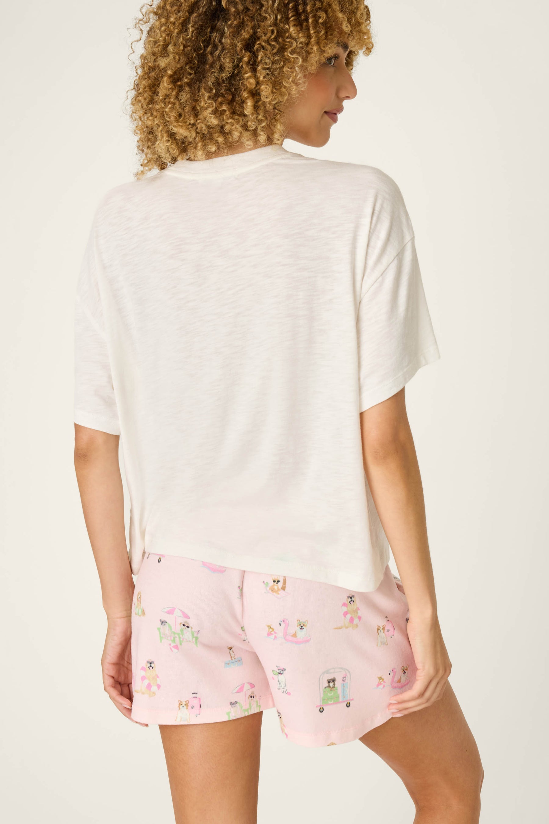 P.J. Salvage Pupcation Palms Dog Mom S/S Graphic Tee