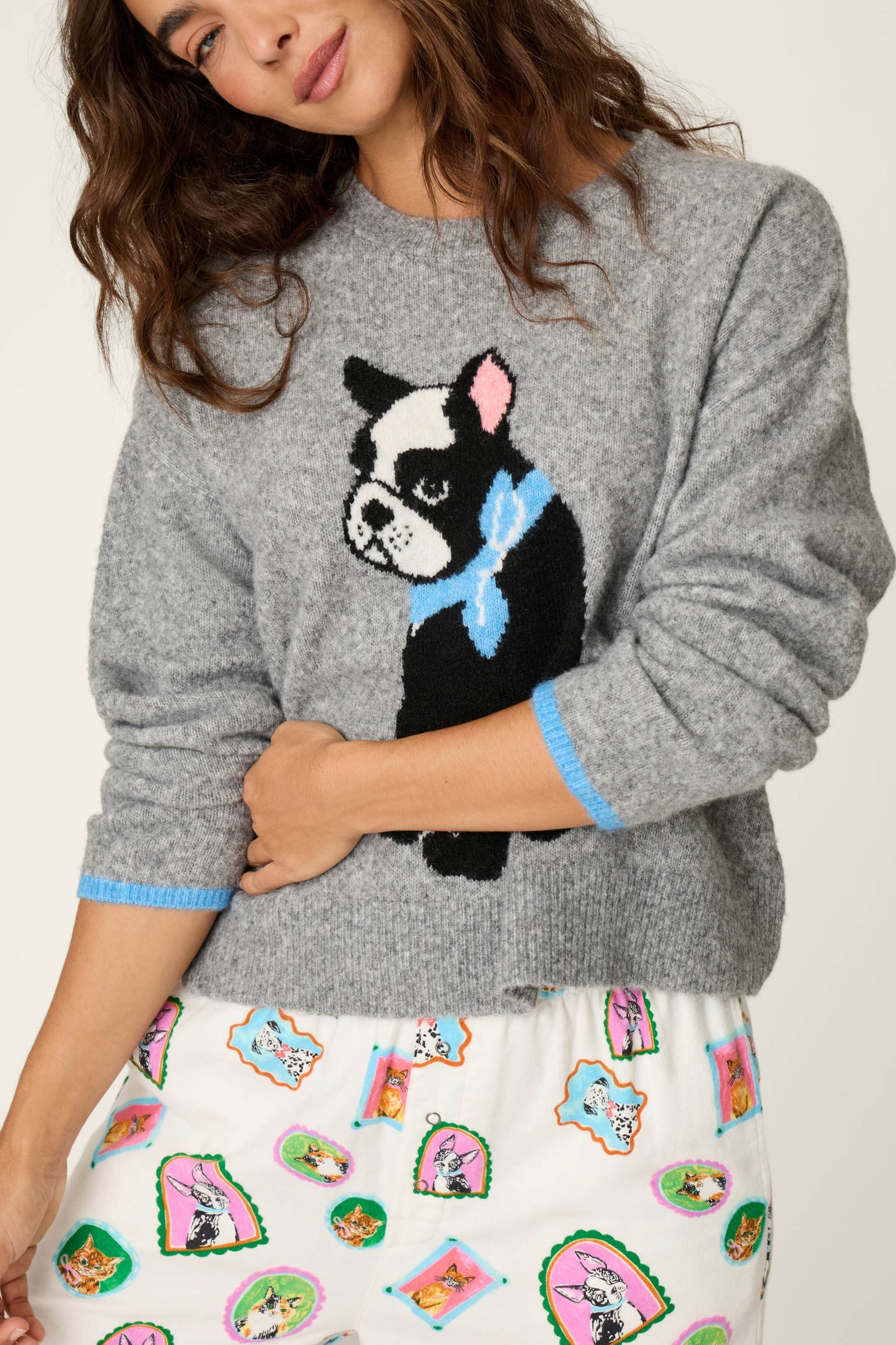 P.J. Salvage French Bulldog Snuggle Sweater