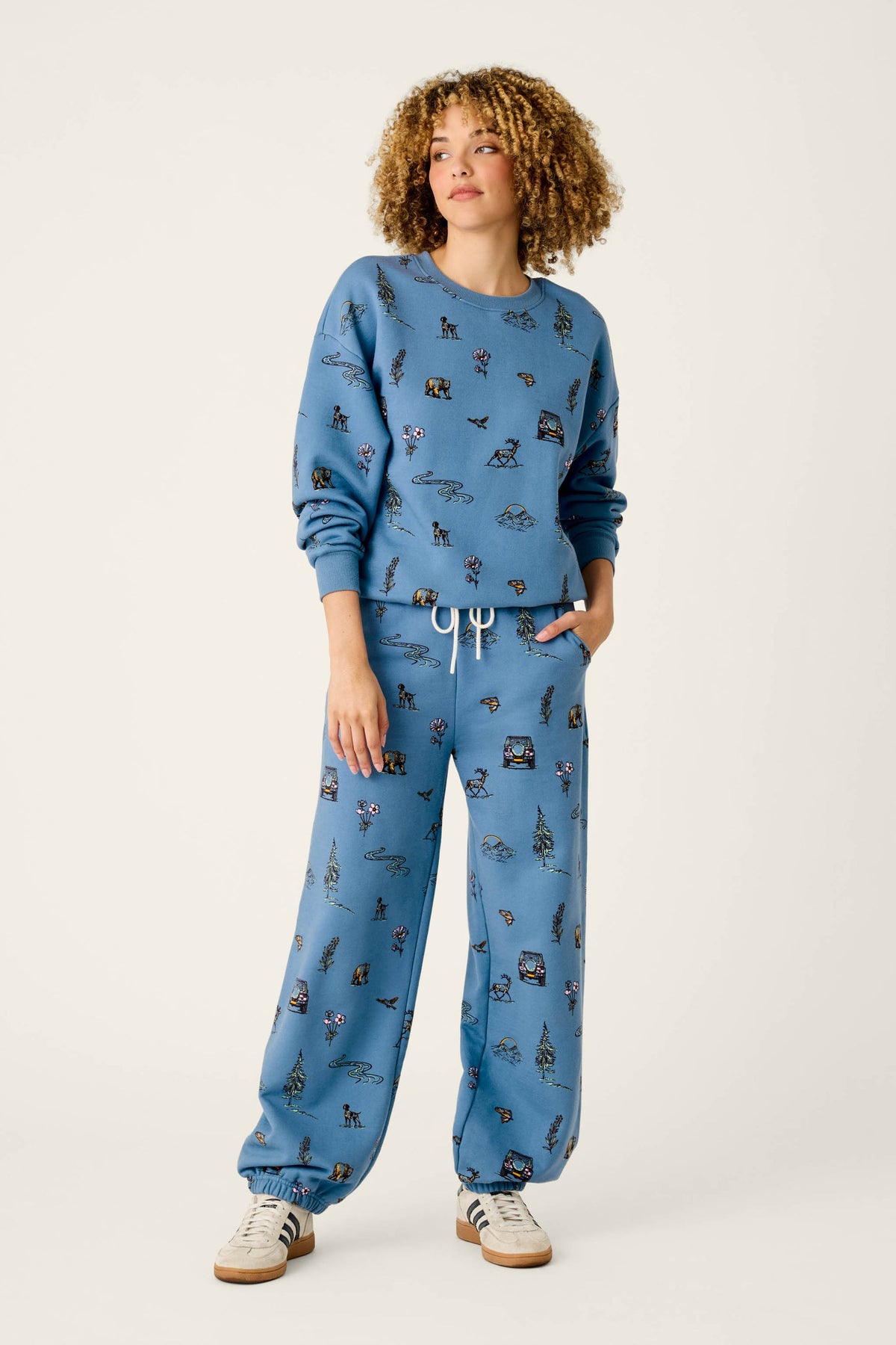P.J. Salvage Nature Is My Therapy Nature Print Frankie Sweatshirt