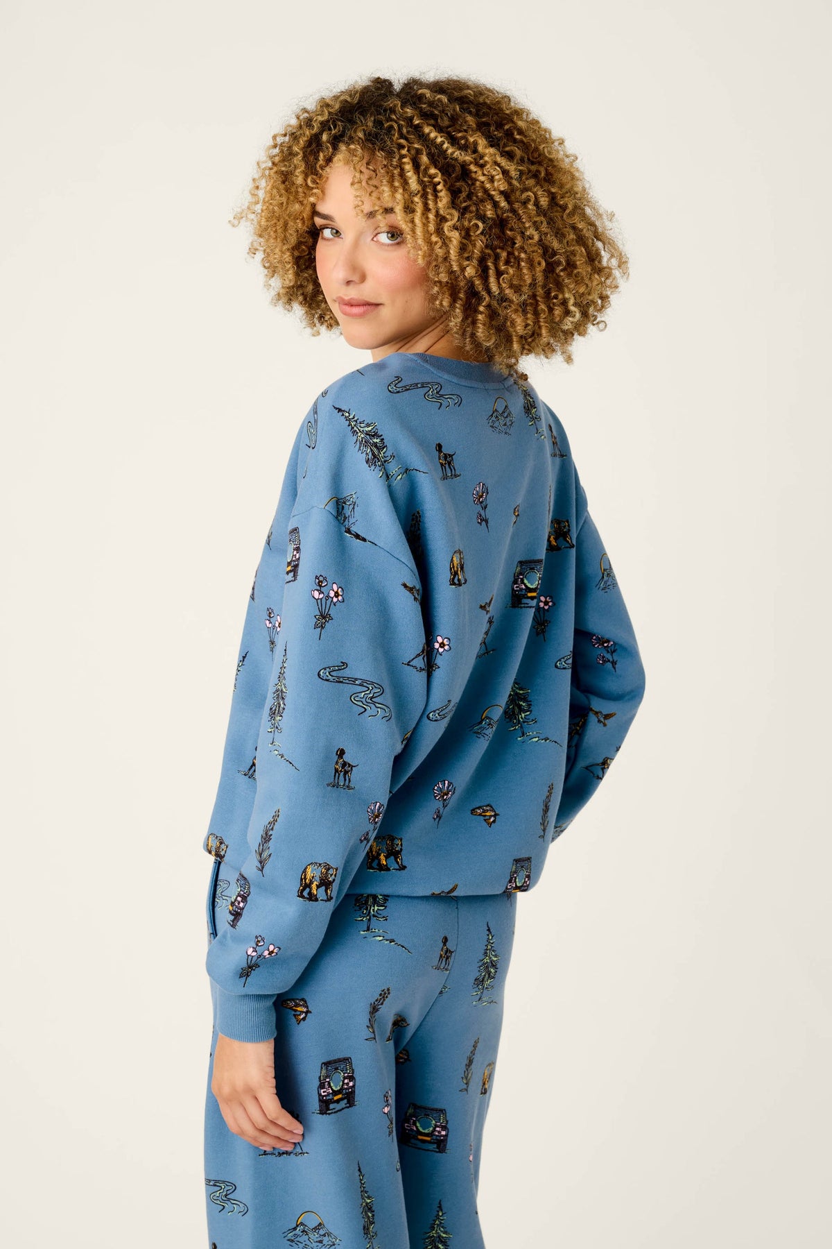 P.J. Salvage Nature Is My Therapy Nature Print Frankie Sweatshirt