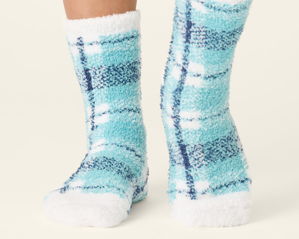 P.J. Salvage Plaid About You Cozy Crew Sock