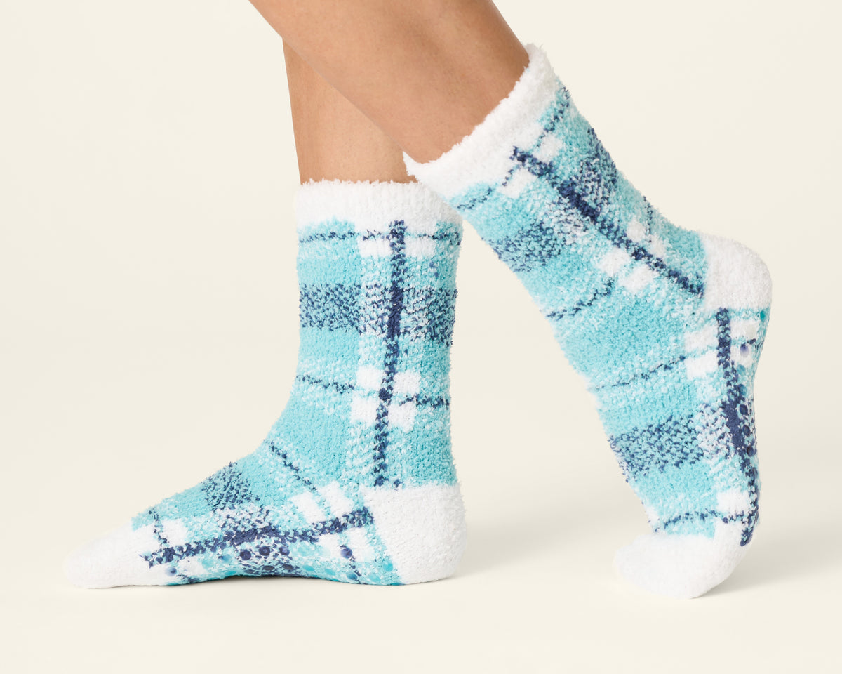 P.J. Salvage Plaid About You Cozy Crew Sock